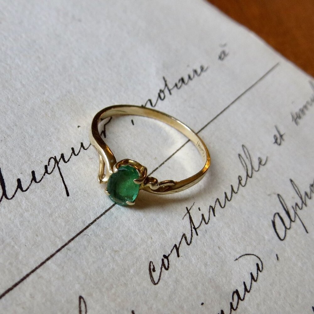 Vintage Emerald Ring Women's Size 6